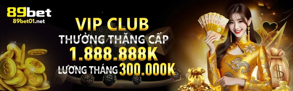 thưởng thăng hạng víp tại 89BET